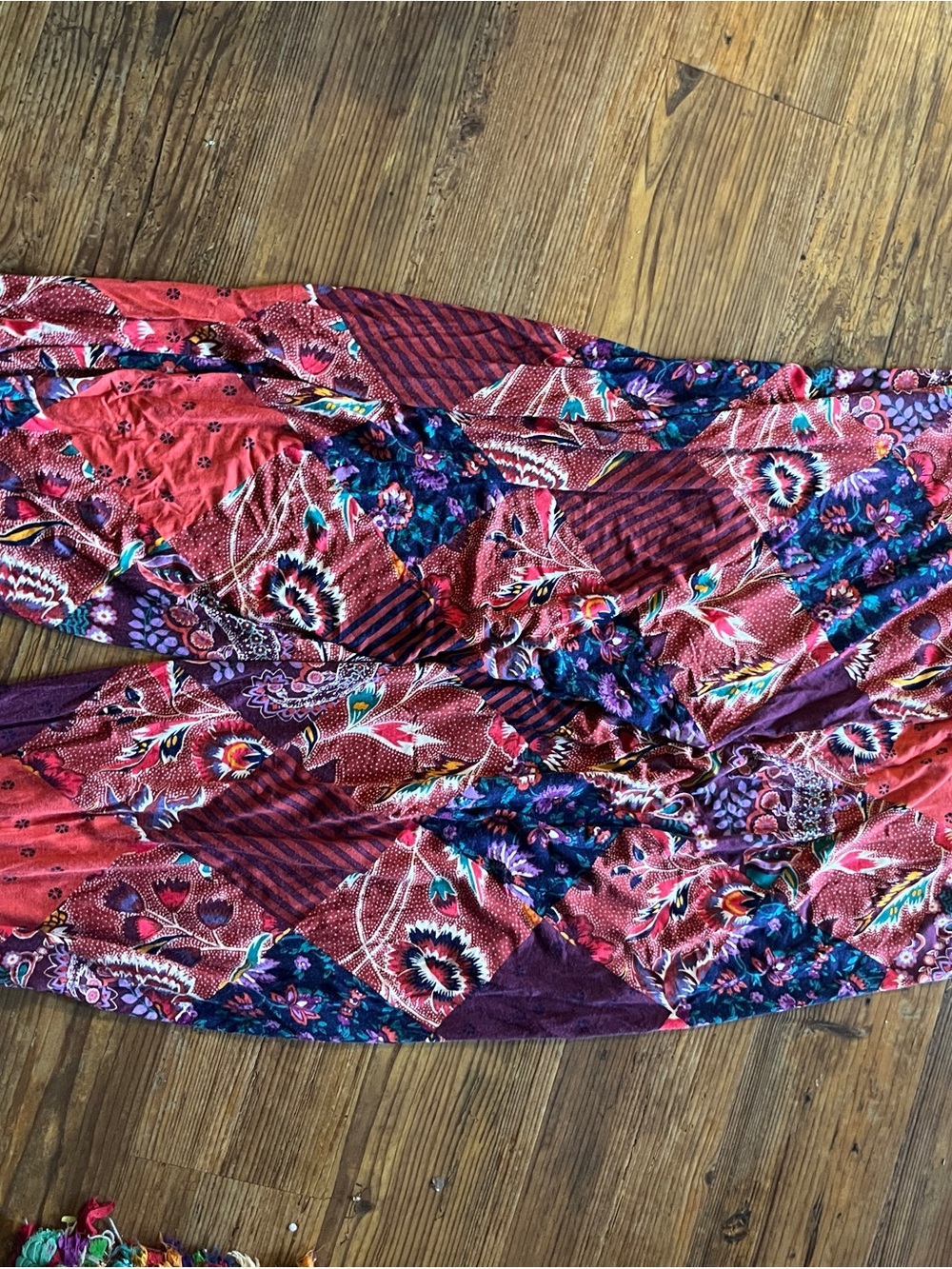 Anthropologie Maelynn Patchwork Print Harem Joggers - Picture 9 of 9